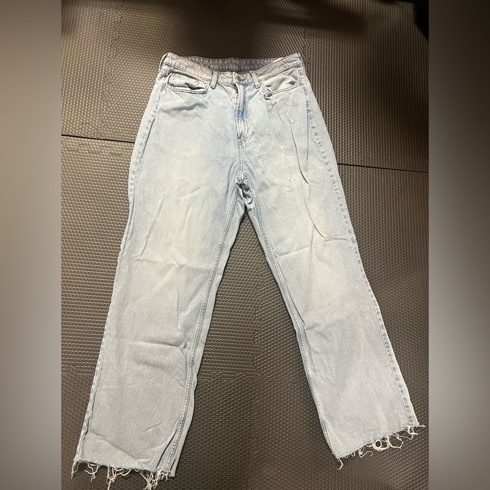 H&M Curvy fit Wide leg Jean- Light wash Size 12